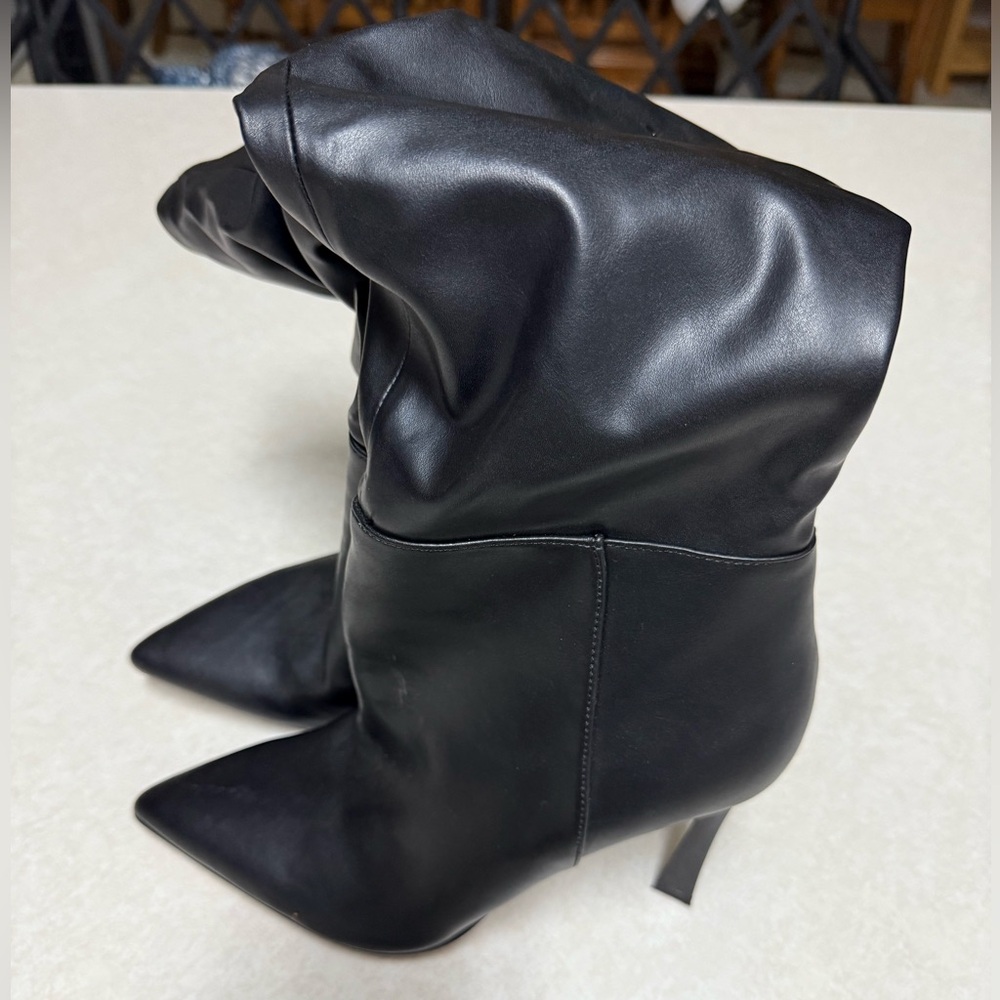Nine West Sleek Black Heeled Boots
